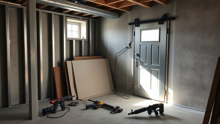 creating a secure firearm room