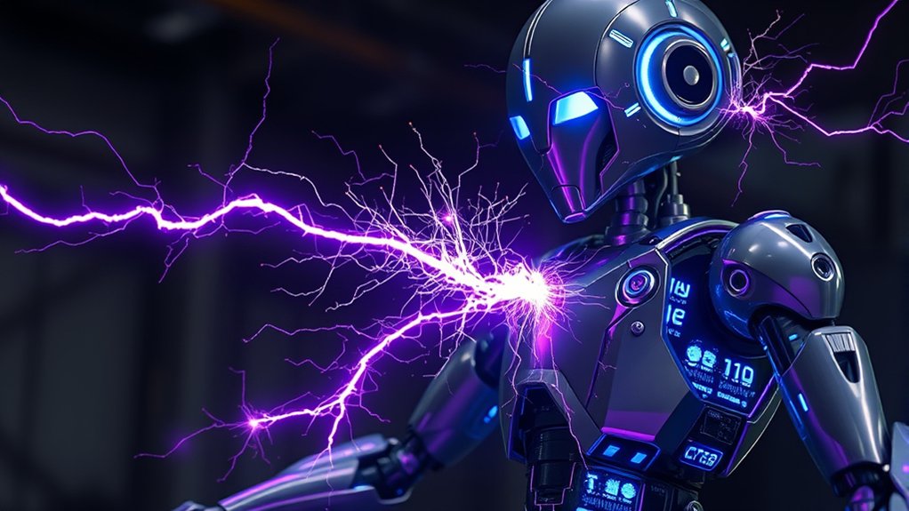 emp disrupts robot electronics