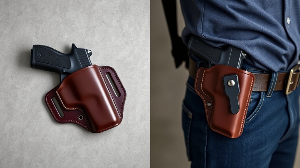 handedness specific holster design