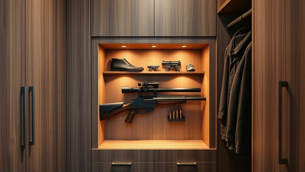 hidden reinforced closet safe