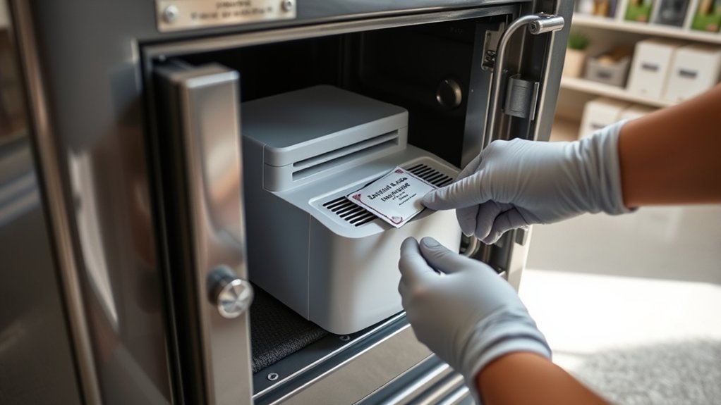installing gun safe dehumidifier