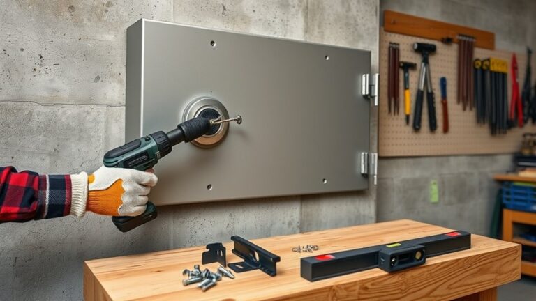 mount safe securely wall