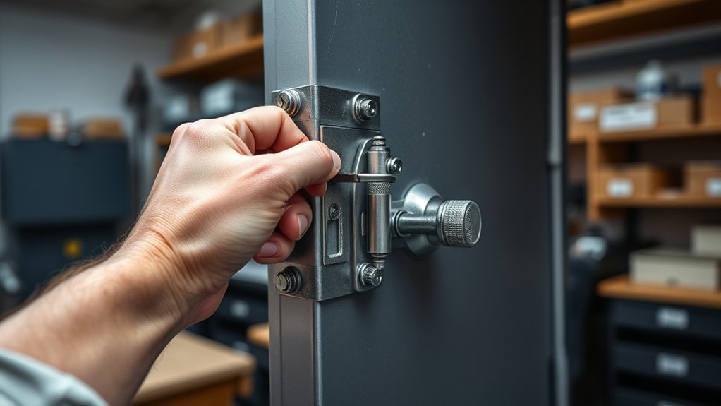 remove gun safe door
