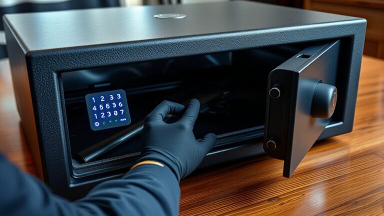 unlocking a gun safe